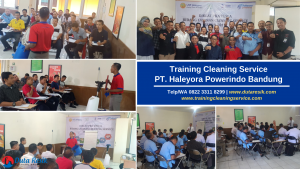 Training Cleaning Service PT. Haleyora Powerindo Bandung